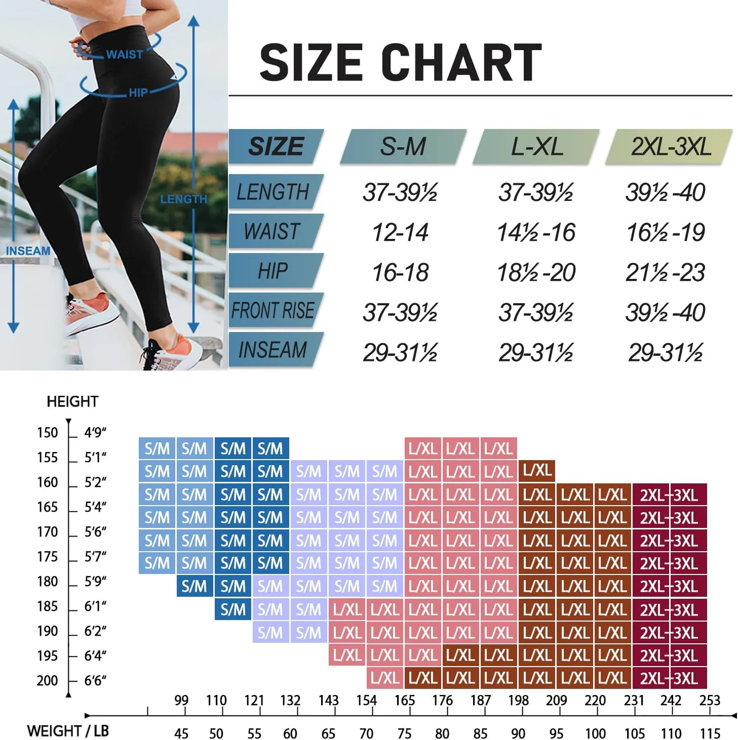 4 Pack Leggings for Women Butt Lift High Waisted Tummy Control No See-Through Yoga Pants Workout Running Leggings