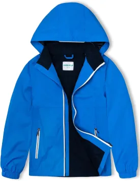 Boys Girls Kids Softshell Jacket With Hood Lightweight Waterproof Warm Raincoats Fleece Lined Windbreakers for Kids