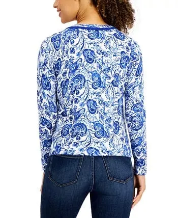 CHARTER CLUB - Floral Cardigan