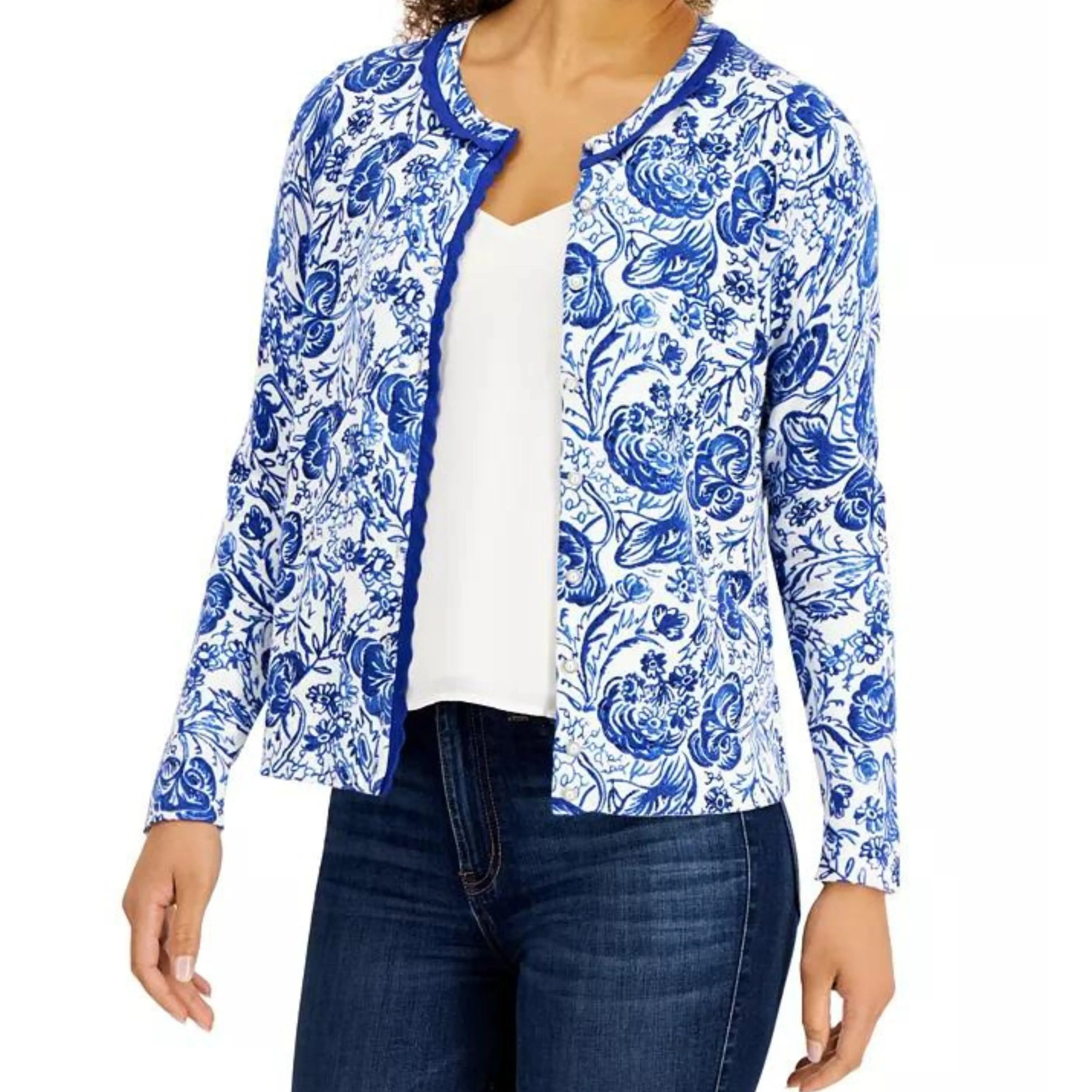 CHARTER CLUB - Floral Cardigan