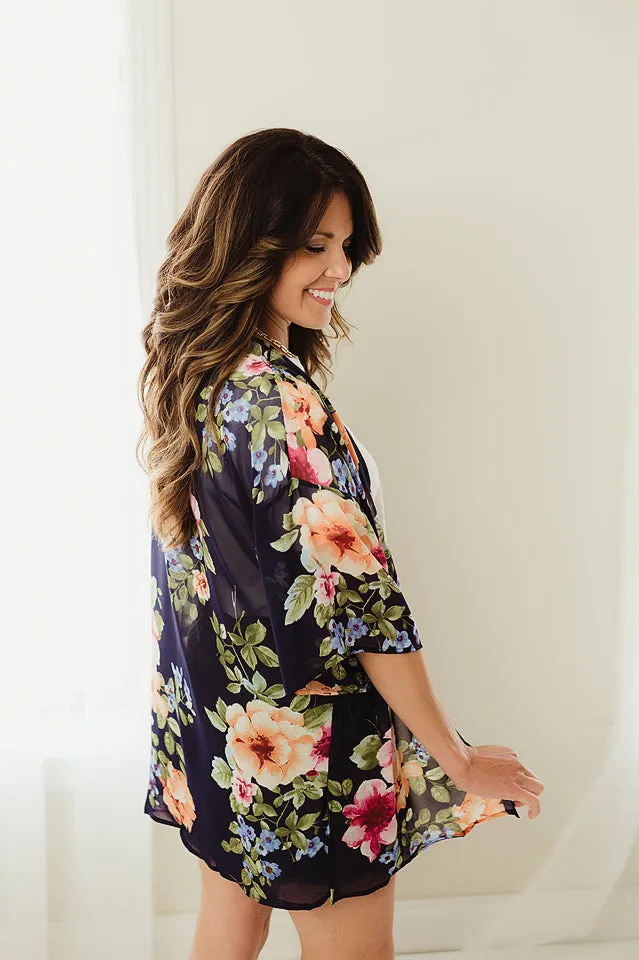 Chiffon Woven Kimono