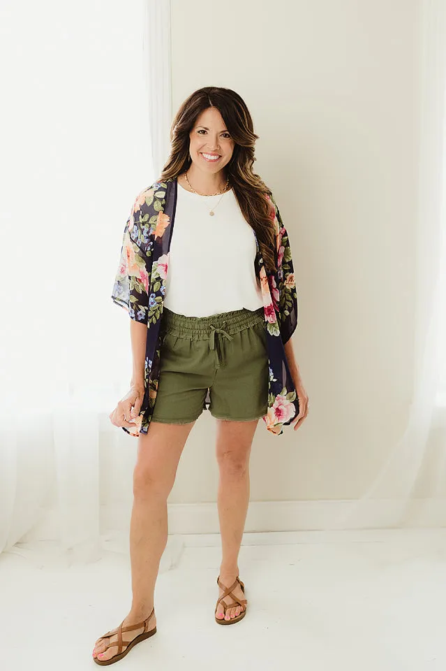 Chiffon Woven Kimono