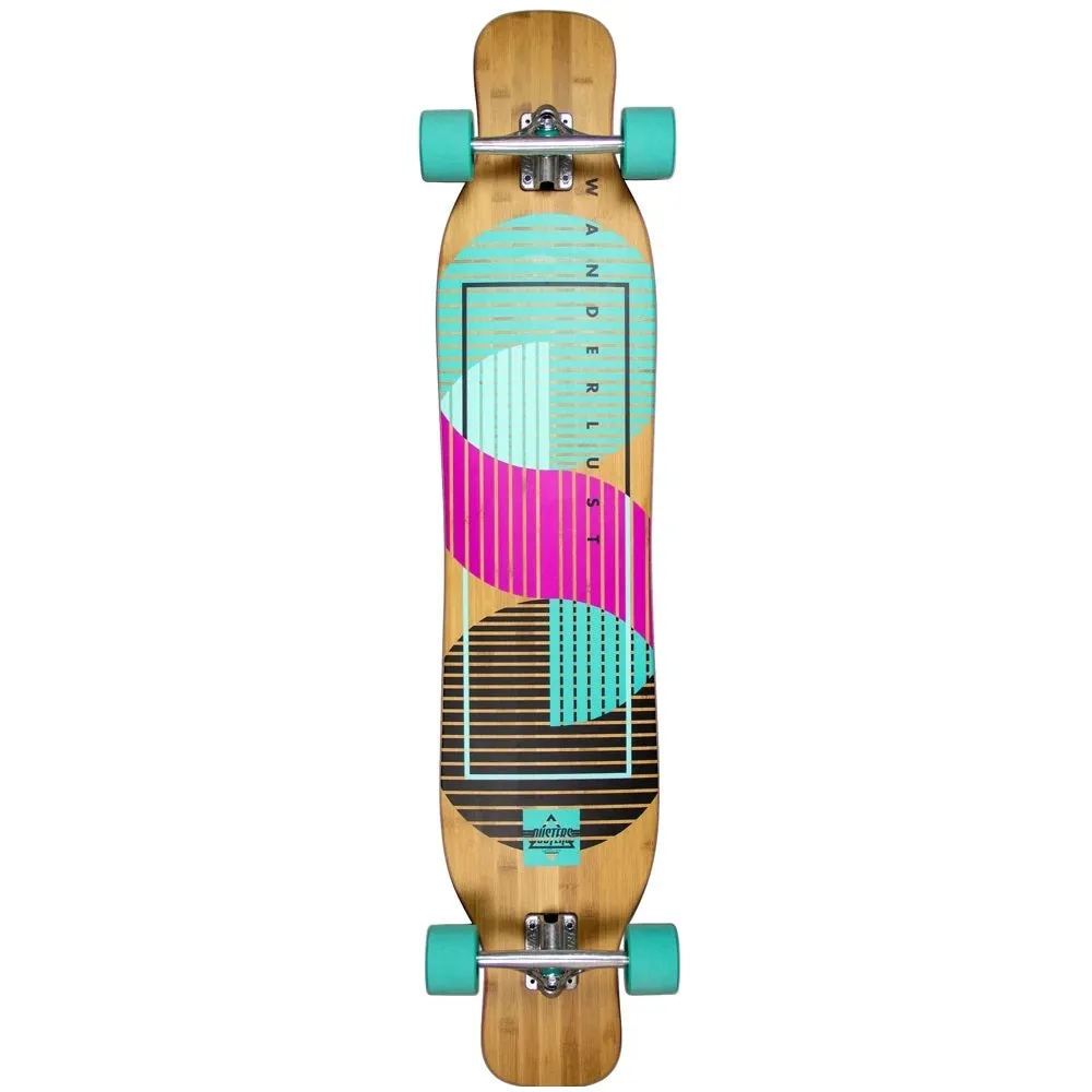 Dusters Wanderlust Complete Longboard - 47" Teal/Purple