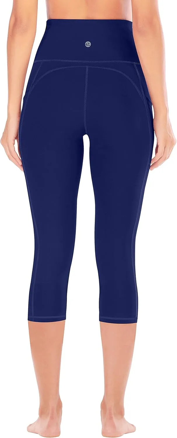 Ewedoos Capri Leggings for Women High Waisted Yoga Pants for Women with Pockets Tummy Control Workout Leggings Yoga Capris