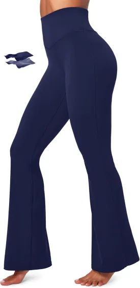 IUGA Flare Leggings for Women Tummy Control Flared Leggings No Front Seam Yoga Pants Women High Waisted Workout Bell Bottoms