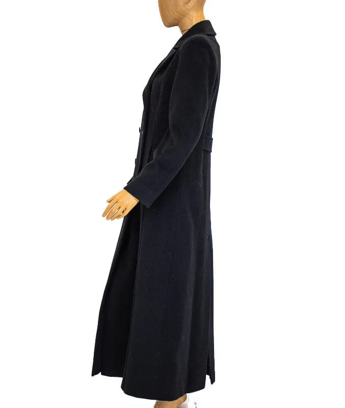 Lined Merino Wool Long Coat