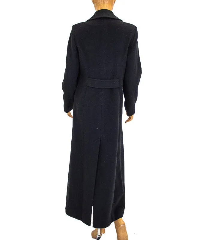 Lined Merino Wool Long Coat