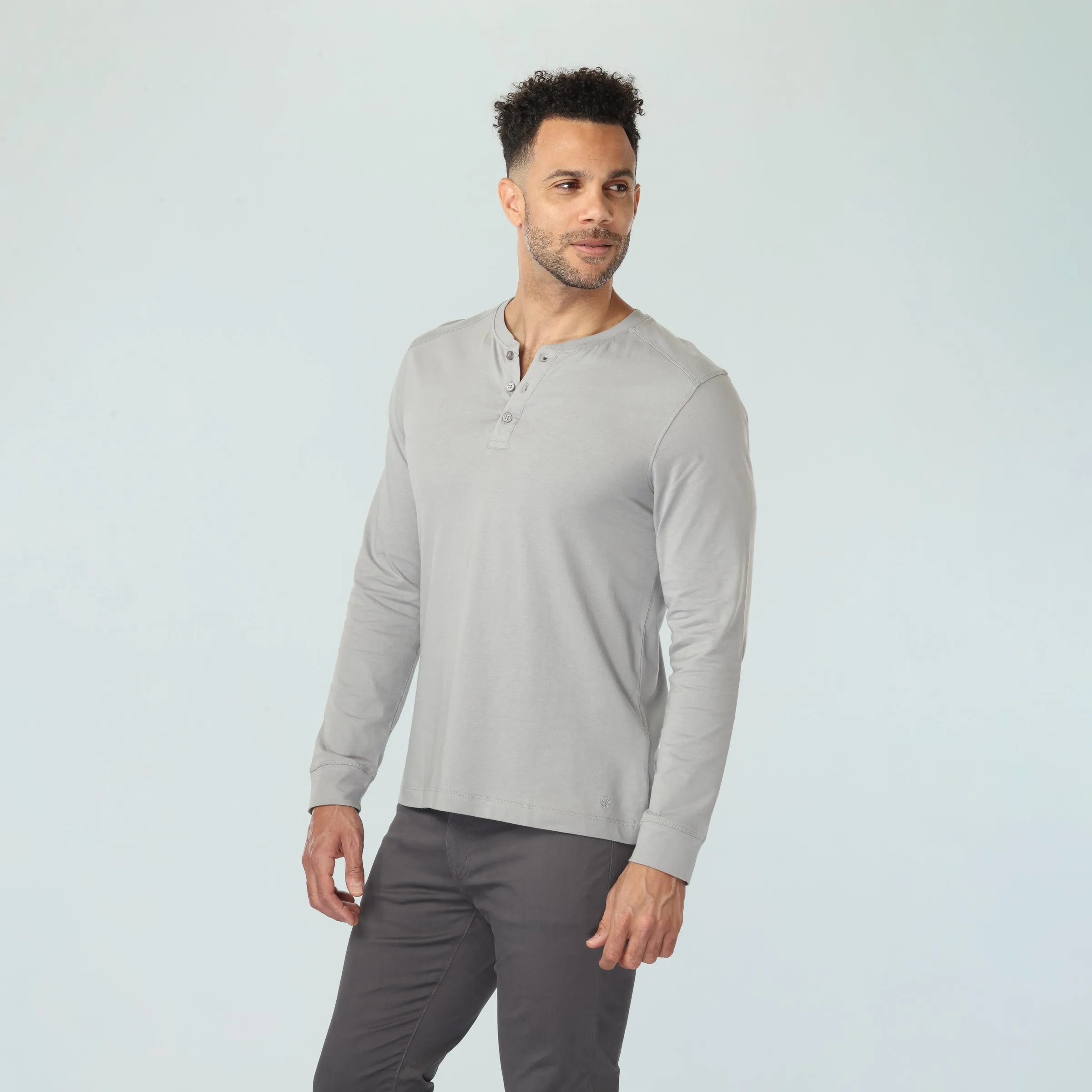 Long Sleeve Henley - LUX - Custom 3 Pack