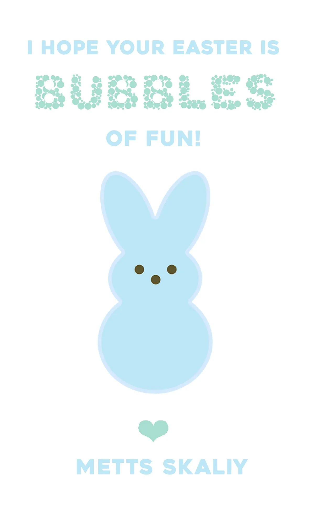 Peeps Bubbles Blue