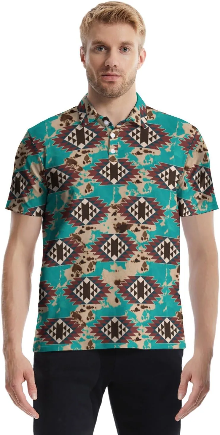 Polo Shirts for Men Moisture Wicking Mens Polo Shirts Patriotic Shirts for Men