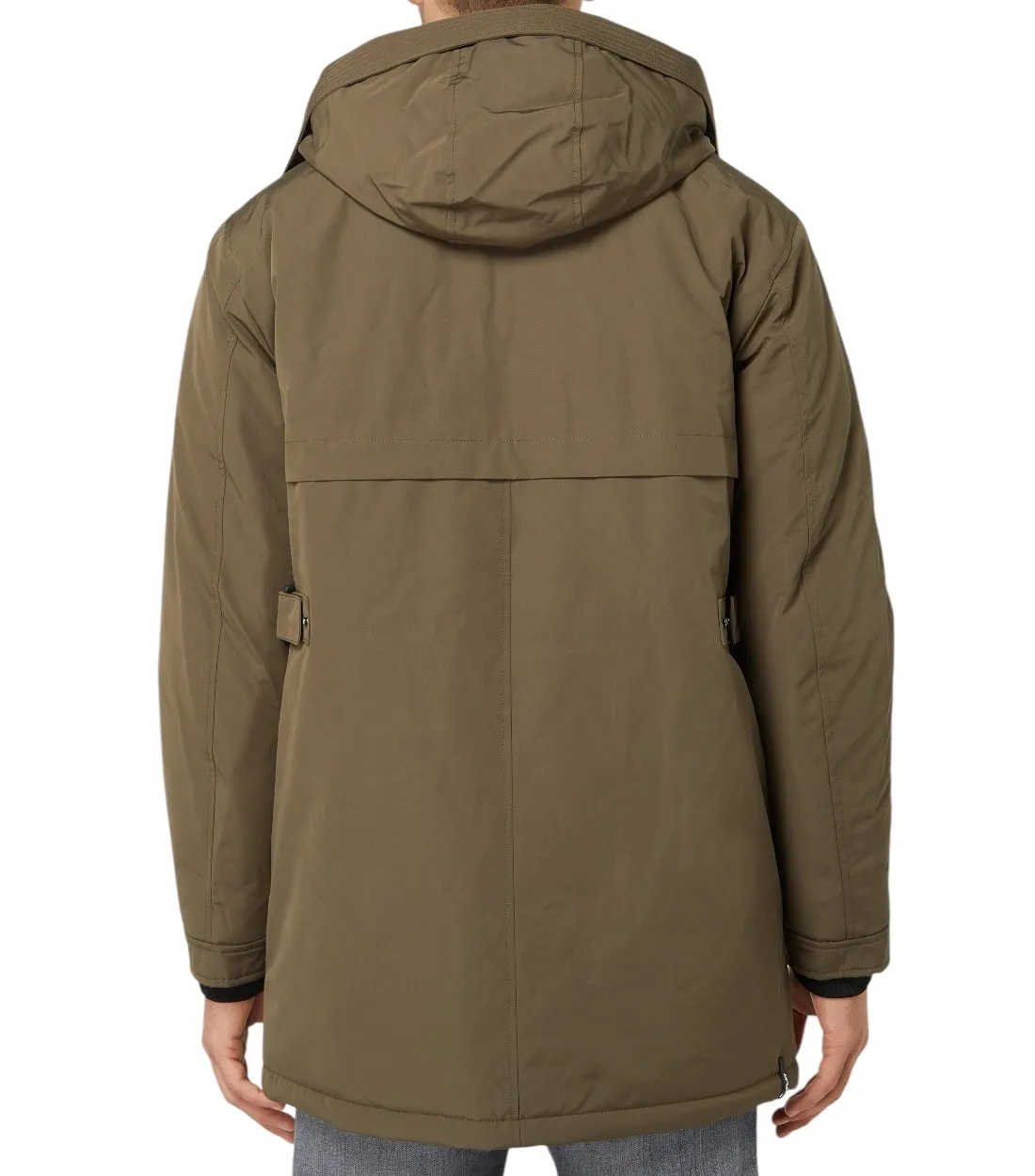 Replay Olijfgroen Parka Met Wattering