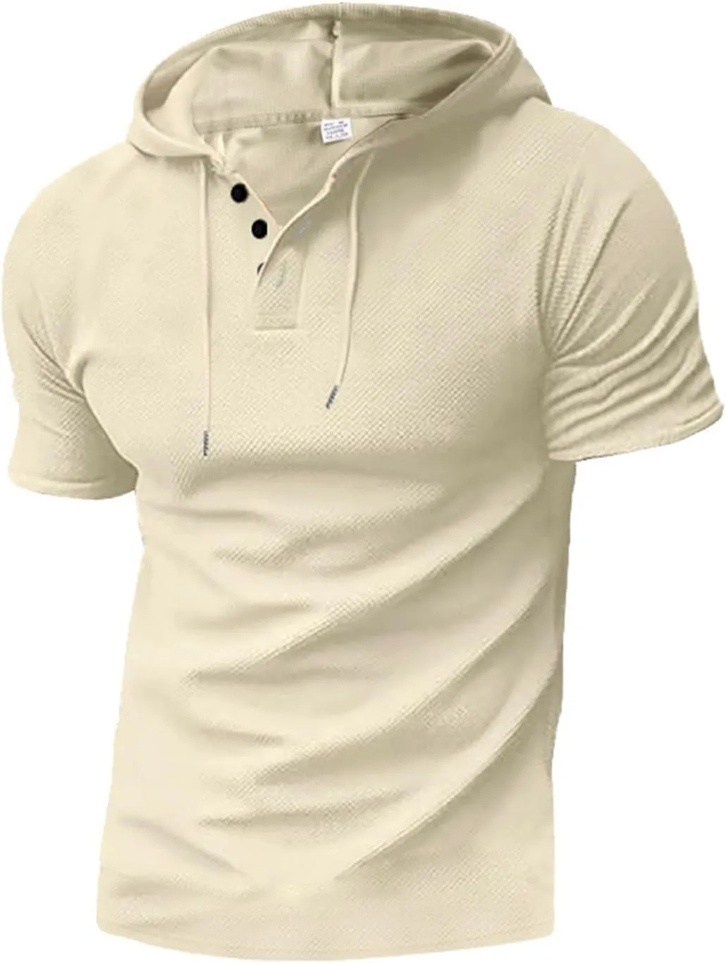Short Sleeve Hoodies for Men Regular Fit Casual Pullover Tshirts Workout Summer Gym Quick Dry Lightweight Sweatshirts