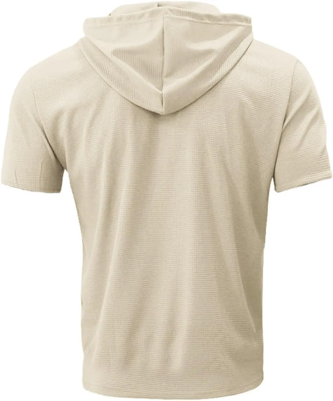 Short Sleeve Hoodies for Men Regular Fit Casual Pullover Tshirts Workout Summer Gym Quick Dry Lightweight Sweatshirts