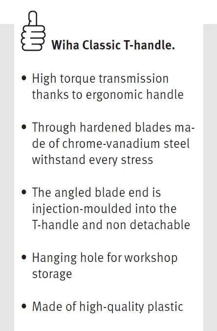 Wiha Hex Driver With T-Handle 3mm