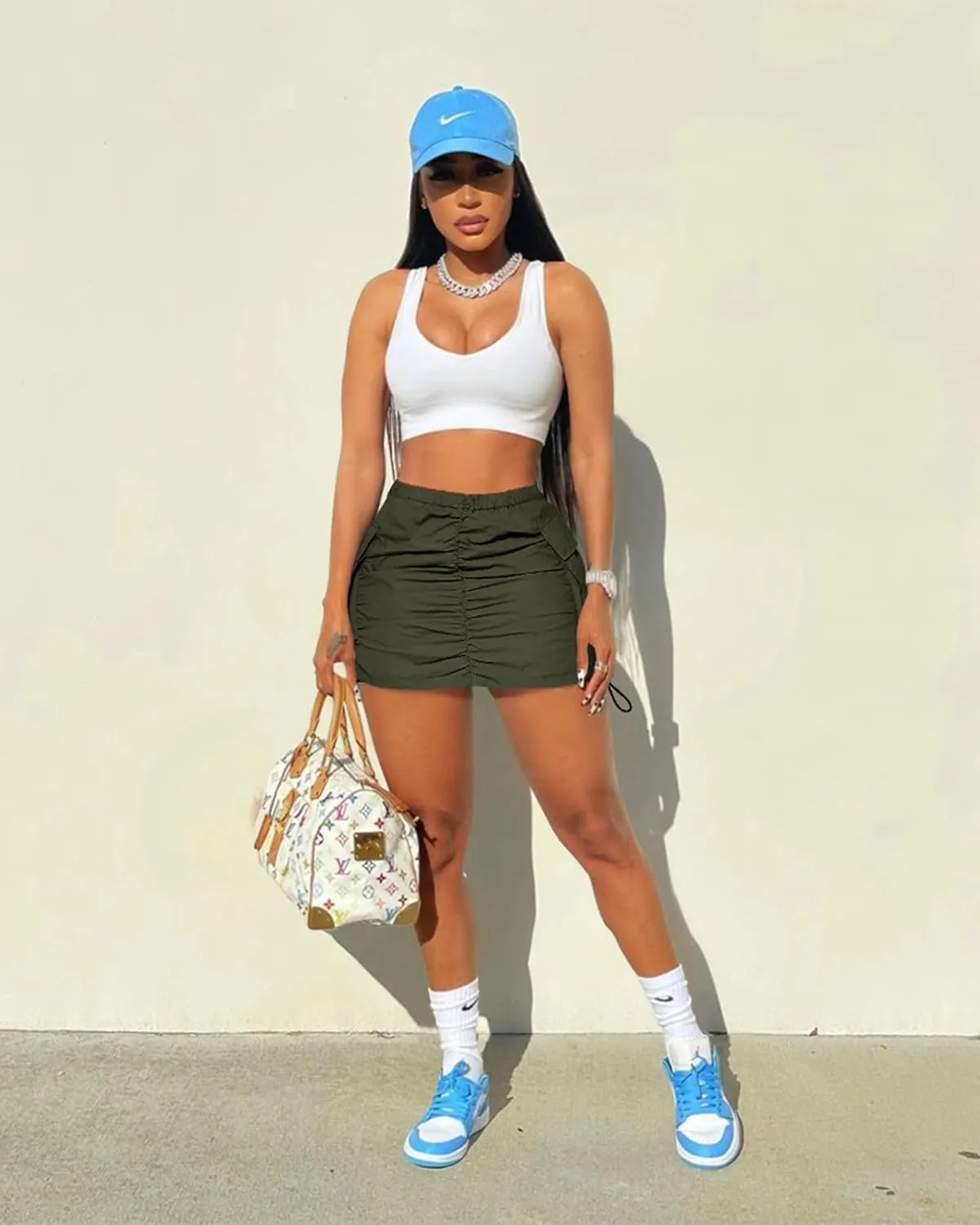 Womens Cargo Skirt Y2k High Waisted Pencil Mini Skirts for Women Sexy Trendy Short Side Drawstring Ruched Bodycon Cute Skirts