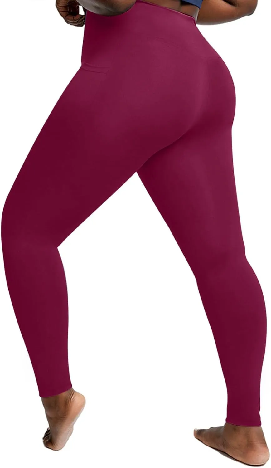 Women's Leggings Plus Size Workout Leggings Tummy Control Leggings with Pockets Stretch Yoga Leggings Athletic Pants